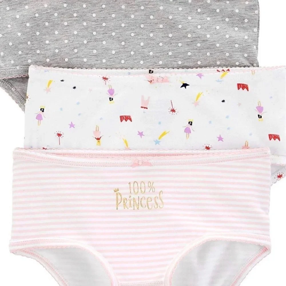 Carter’s Little Girls 2/3 Three Pack Undies Tag Free